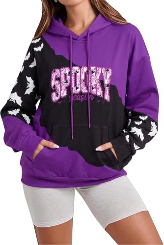 FAYALEQ Halloween Sweatshirts for Women Halloween Hoodies Long Sleeve - image 8