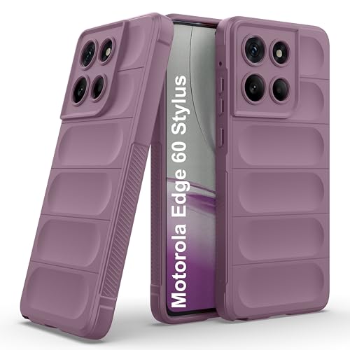 Image of Zapcase Back Case Cover for Motorola Edge 60 Stylus | Compatible for Motorola Edge 60 Stylus Back Cover | Liquid Silicon Magic Case with Camera Protection | Lavender