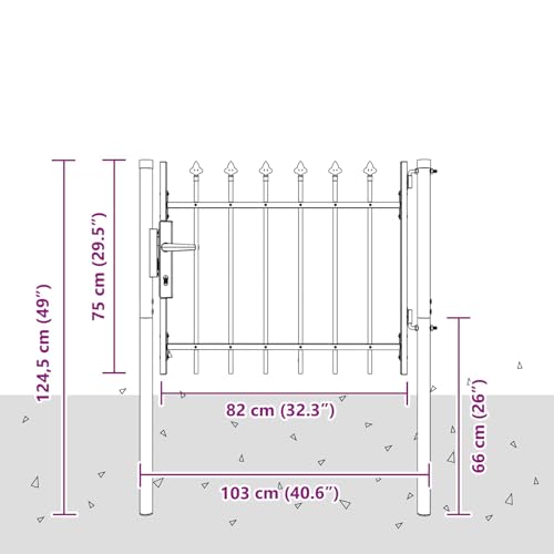 Portail de jardin verrouillable pour stopper les intrusions sur votre terrain