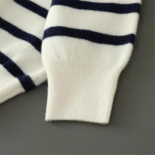 Men's Striped Round Neck Commuting Daily Casual Long Sleeve Sweater3