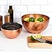 Bloomingville Round Hammered Metal Bowls, Set of 2 Sizes, Copper Finish
