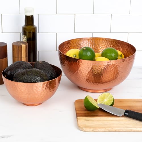 Cuenco de cobre para organizar objetos y decorar estanterías 6