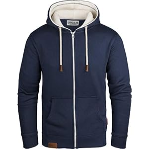 Grin&Bear GEC490 Herenjack met capuchon en fleece aan de binnenkant