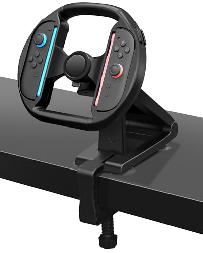 Switch 2 Lenkradsteuerung für Rennspiel – Pro Mini-Rennrad mit 4 Saugnäpfen, kompatibel mit Joycon 2 – verbesserte Griffigkeit und Bewegungssteuerung