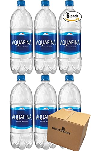 Aquafina Water, 33.8 fl oz, 6 bottles, total 202.8 fl oz