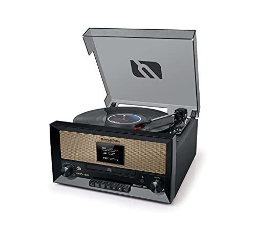 Muse MT-110DAB Tourne-Disque avec système stéréo intégré | Lecteur Vinyle Vintage | Compatible Bluetooth | Smartphone | Set Complet de Platine Disque rétro | Dab Radio UVM. - Les Beatles, Paul McCartney, John Lennon, RIngo Starr, George Harrison Muse MT-110DAB Tourne-Disque avec système stéréo intégré | Lecteur Vinyle Vintage | Compatible Bluetooth | Smartphone | Set Complet de Platine Disque rétro | Dab Radio UVM.
