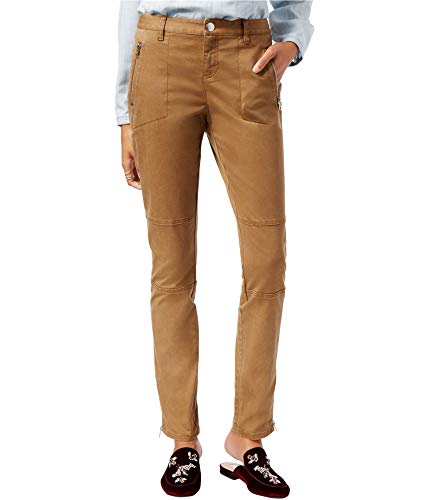 I-N-C Womens Skinny Casual Chino Pants, Brown, 2
