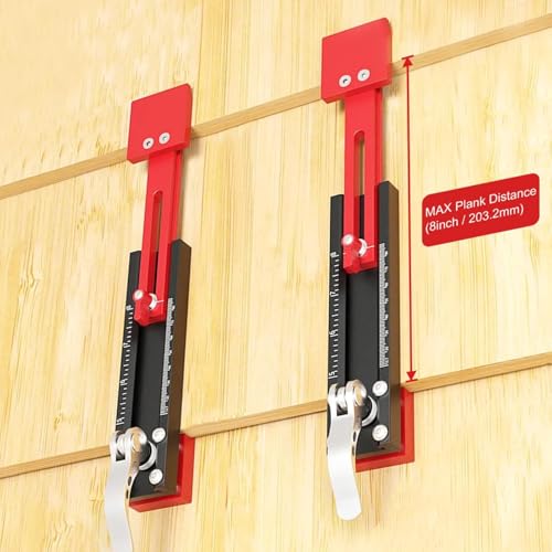2PCS Adjustable Cladding Gauge Tool, Aluminium Alloy Siding Mounting Gauge with Clear Scale - Image 3