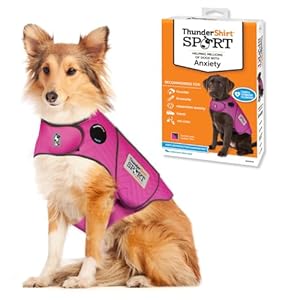 ThunderShirt for Dogs, Large, Fuchsia Sport – Dog Anxiety Relief Calming Vest