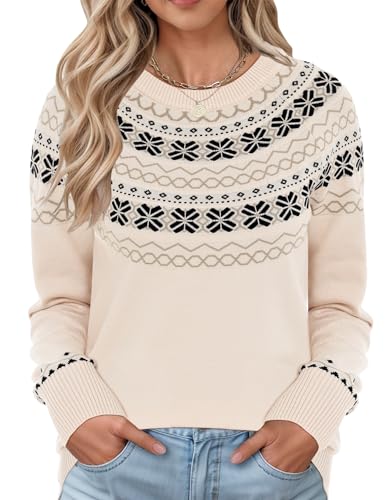 LOMON Women's Vintage Crewneck Long Sleeve Family...