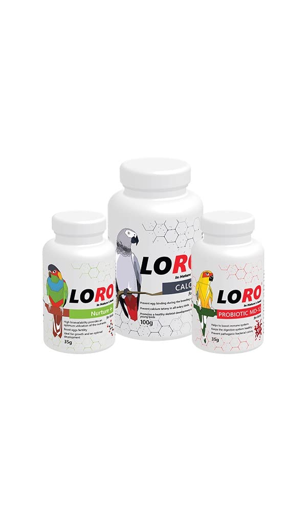 LORO: In Natures hand Premium Vitamin,Calcium And Probiotic Supplement For Breeding Pet Birds: Enhances Immunity, Promotes Breeding, And Guards Against Illness - Young Adult, Powder, 170 G (B09MRY7Y9H) Amazon Price History, Amazon Price Tracker