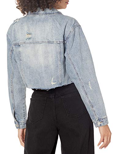 [BLANKNYC] womens Luxury Clothing Denim Trucker Jacket2