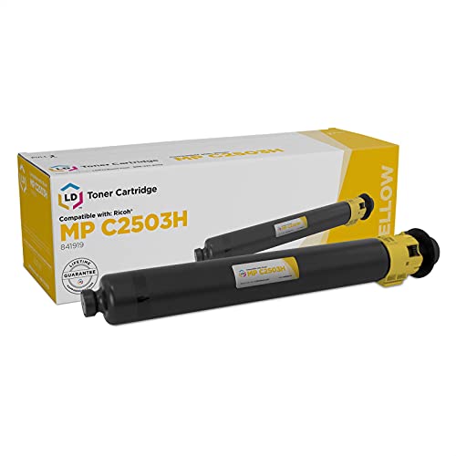 LD Compatible Toner Cartridge Replacement for Ricoh 841919 MP C2503H (Yellow) Compatible with Aficio MP C2003 MP C2003 Plus MP C2004 MP C2503 MP C2504