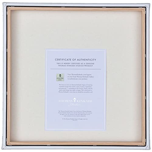 Thomas Kinkade Mountain Paradise 14" x 14" Gallery Wrapped Canvas Art | Frameless Room Wall Art | Certificate of Authenticity Included - Image 5