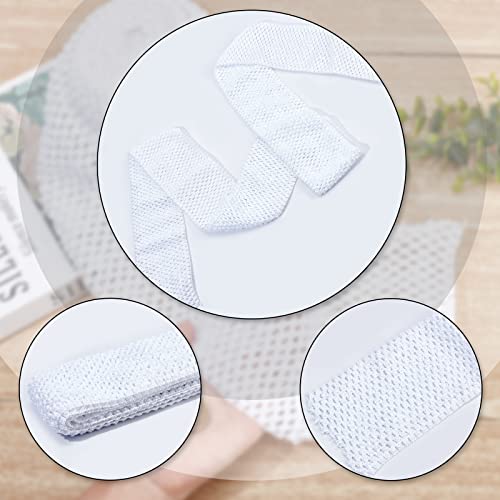 GORGECRAFT 5.5 Yards 4.41 Inch Wide Elastic Band White Stretch Polyester Fabric Ribbon Crochet Headband for Home DIY Sewing Crafts Garment Bow Stretch Knitting Hair Accessories - Image 4