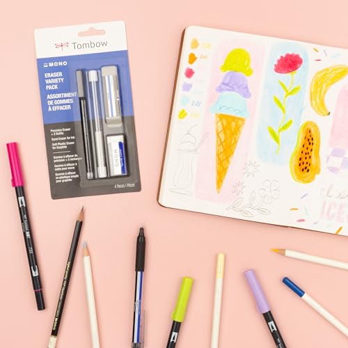 Tombow 57319 Mono Eraser Variety Pack, 4-Pack by Tombow - Image 9