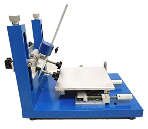 CGOLDENWALL Precision Manual Stencil Printer Screen Printing Table SMT Solder Paste Print Table Screen Printer Printing Machine (120 x 120mm/4.7 x 4.7 inches)