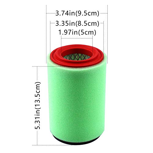Grizzly 350 Air Filter Cleaner For Yamaha Big Bear 400 4X4 Yfm400 Yfm400Fb Yfm400F Yfm400Fb Bear Tracker 250 Yfm250X Yfm250B Bruin 250 Yfm250B 1P0-E4450-00-00 4Xe-E4450-00-00 #TOP2