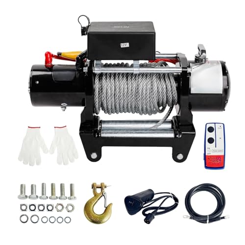 �d���E�B���` �d���E�C���` 12000�|���h UTV ATV �E�C���` 12V �W�[�v�ɓK���E�C���`�ɓK�� ���C�����X�����R��&�X�`�[���P�[�u���t�� �d���z�C�X�g