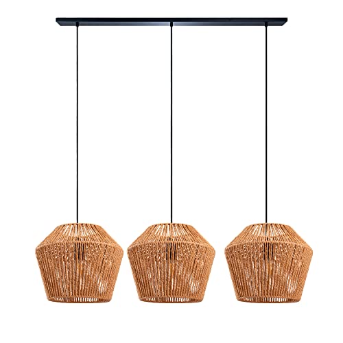 Paco Home Pendelleuchte Esstisch Korb Boho Hängelampe Esszimmer Lampe...