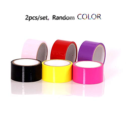 QISON - Cinta estática no pegajosa, 2 Unidades, Color al Azar, 15 m, ecológica