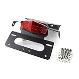 Xitomer Fender Eliminator Fit for Bonneville 2001-2015 Tail Tidy Fit for T100 /SE/SCRAMBLER/THRUXTON 2001-2015 (Air Cooled), with LED Tail light