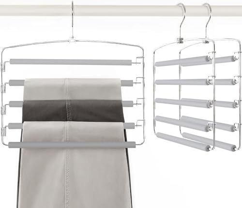 Cintres pour pantalons et jupes Topia Hanger Lot de 3 pour placard et penderie