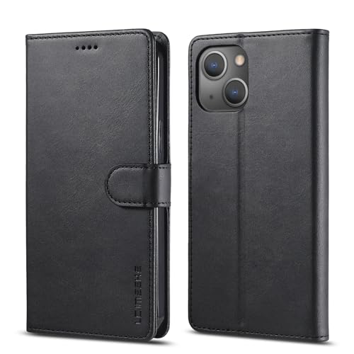 Coque arrière iPhone 14 étui portefeuille magnétique porte-cartes antichoc silicone TPU rigide