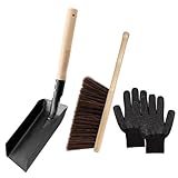 Hemobllo Kit De Limpieza Para Chimeneas Pala Para Cenizas Cepillo Para Limpiar Chimeneas Guantes y Herramientas Para Limpieza De Hogar Casa