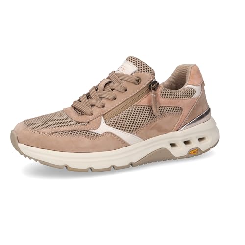 Basket camel active femme rouge et beige taille 37 chaussure basse confortable