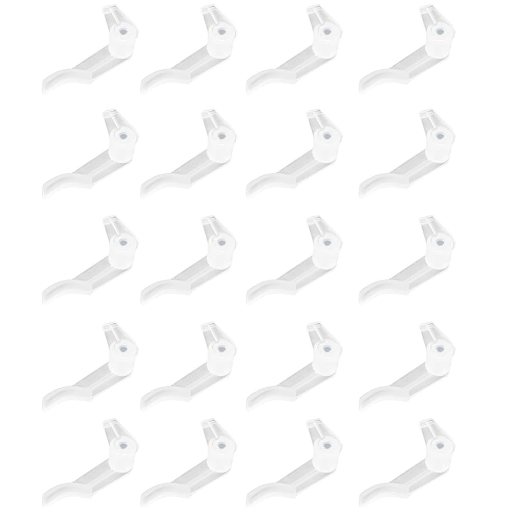 TopHomer 20 Pieces M3 Lamp Shade Clips, Ceiling Flush Mount Hardware, Plastic Ceiling Light Fixed Clips, Compatible with LED Ceiling Lamps, for Bathroom Lampshade