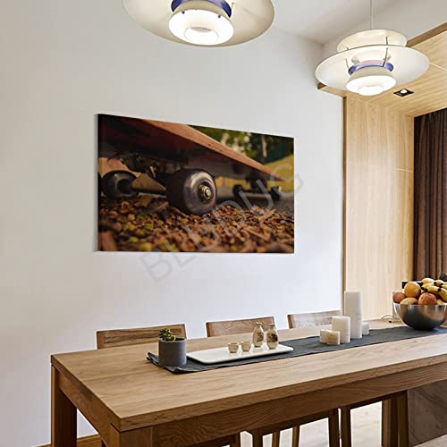 Bludug Vintage Skateboard Canvas Print Poster Skateboarding Canvas Art,Skateboard Wall Art Canvas Painting Wall Art Poster For Bedroom Living Room Decor20X30Inch(50X75Cm) #TOP2