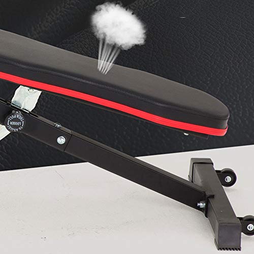 Ccsu Foldable Bench Press,Multifunctional Adjustable Olympic Bench,Professional Strength Training Fitness Equipment Red 180 * 78 * 88Cm #TOP7