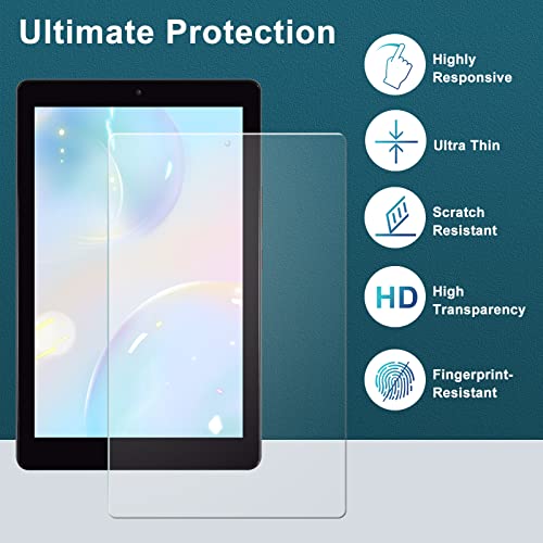 Dmluna [2-Pack] Screen Protector Compatible With Moxee Tablet 2 8 Inch (Model: Mt-T8B22) 2022 Release, Hd Tempered Glass Anti-Fingerprints Bubble-Free Easy Installation 9H Hardness #TOP6