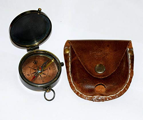 Brújula Boy Scouts Americana con Estuche de Cuero miniatura 1