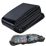 Schwerlast Teichfolie Schwarz, Flexible HDPE Teichmembran wasserdicht & leckdicht (0,5mm) |...
