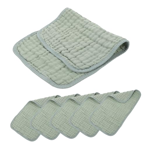 MOTHNUR 6 Piezas Toalla Muselinas Absorbentes Eructos y Facial Color Oscuro Suave y Piel del Recién Nacido