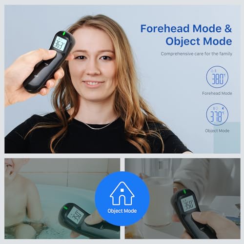 Fieberthermometer Kontaktlos für Baby und Erwachsene, Digitales Stirnthermometer...
