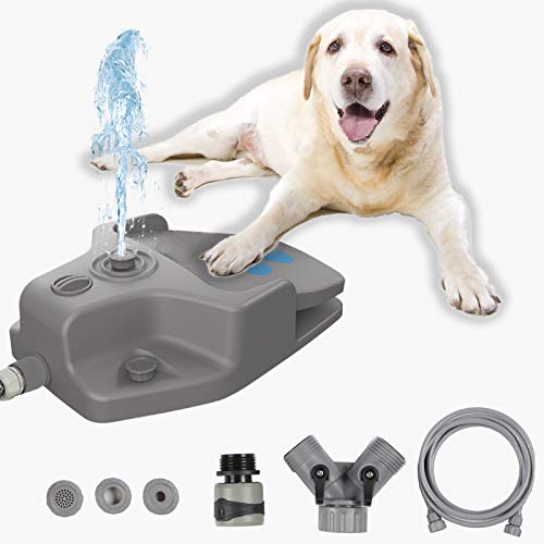 Dog Water Fountain, Automatic Pet Water Fountain Step On Paw Activated