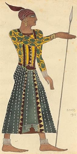 Impresiones en tela de Leon Bakst cuadro retro decorativo textil de gran formato