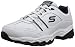 Skechers Sport Men's Afterburn Memory Foam Strike On Training Shoes, White/Navy, 7.5 M US