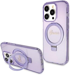 CG Mobile Guess GUHMP14XHRSGSU - Carcasa para iPhone 14 Pro MAX de 6,7 Pulgadas, Color Lila