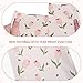 KKBESTPACK Cute Floral Poly Mailers 10x13, 100 Pack – Pink Tulip Designer Waterproof Self Seal Tear Resistant Shipping Bags for Small Business Packaging Supplies