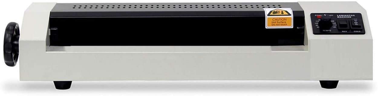 KANABEE Super Lamination/Laminating Machine with Jam Release Control, Hot & Cold A3 Laminator,Ideal for Any Document, Fully Automatic Portable All in One Laminator- White