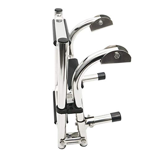 Folding 3 Steps Boat Ladder Stainless Steel Marine Pontoon 2+1 Step For Marine Boat Yacht #TOP2