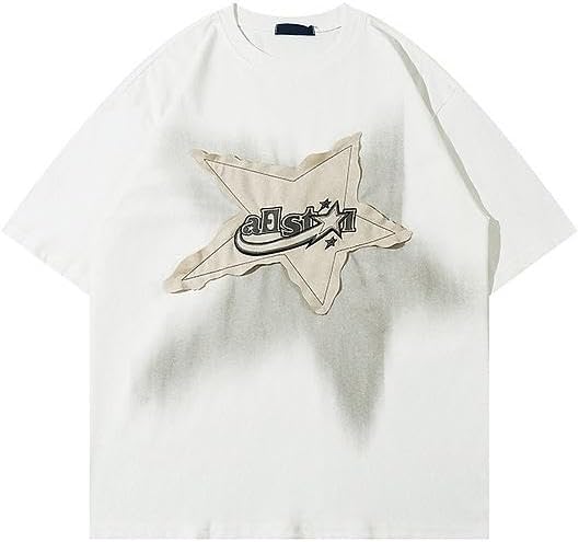 Graphic Tees Men Y2k Oversized T Shirts Women Vintage Tees Summer Tops 90s Grunge Short Sleeve Streetwear Unisex