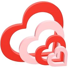 4Pcs Mothers Day Wooden Sign Heart Shape Home Decor Heart Signs Valentine Heart Table Decor Tiered Tray Signs Hearts Tiered Tray for Home Party Decor Wedding Anniversary Table Aesthetic Decor