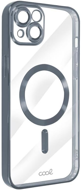 Cool Case for iPhone 15 Magnetic Silver Edge
