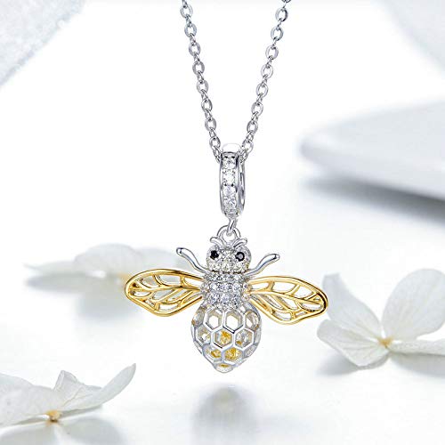 Pendentif abeille transparent compatible bracelets charms originaux - 4