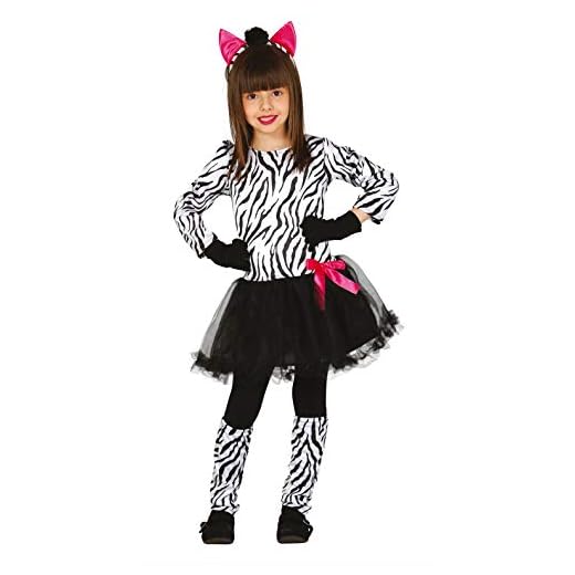 Guirca- Disfraz cebra, Talla 5-6 años (83231.0)